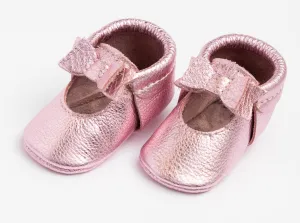 Freshly Picked Pink Frost Ballet Flat Bow Mini Sole