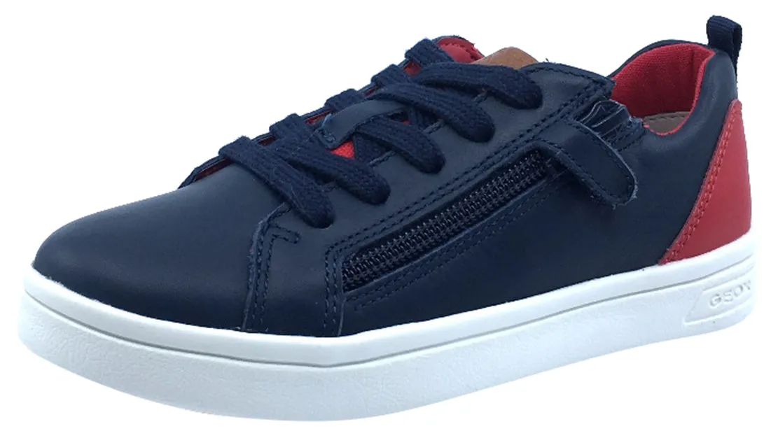 Geox DJ Rock Sneaker Navy Red Junior for Boy's