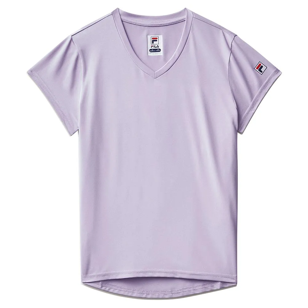 Girls Short Sleeve Performance Tennis Top