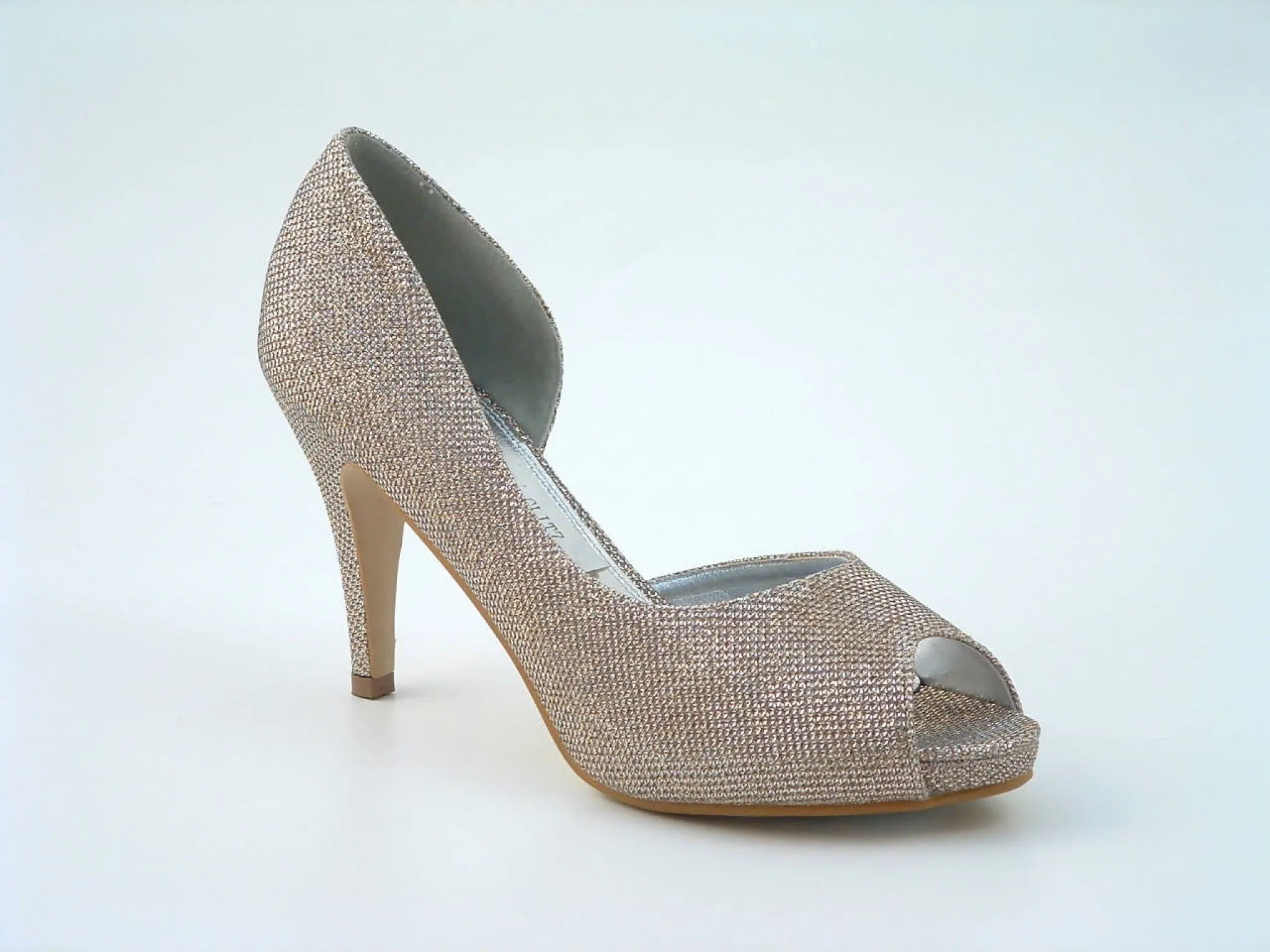 Glitz Shoes Sabatine Mid Heel Peep Toe - 31438