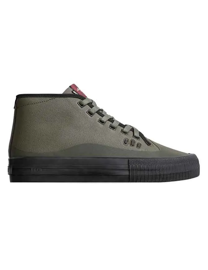 Globe Gilette Mid Shoe | Dark Olive/Black