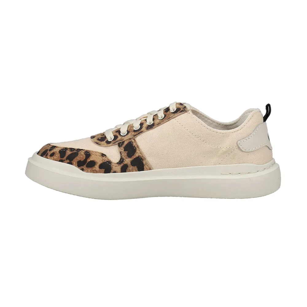 GrandPro Rally Canvas Court Leopard Slip On Sneaker