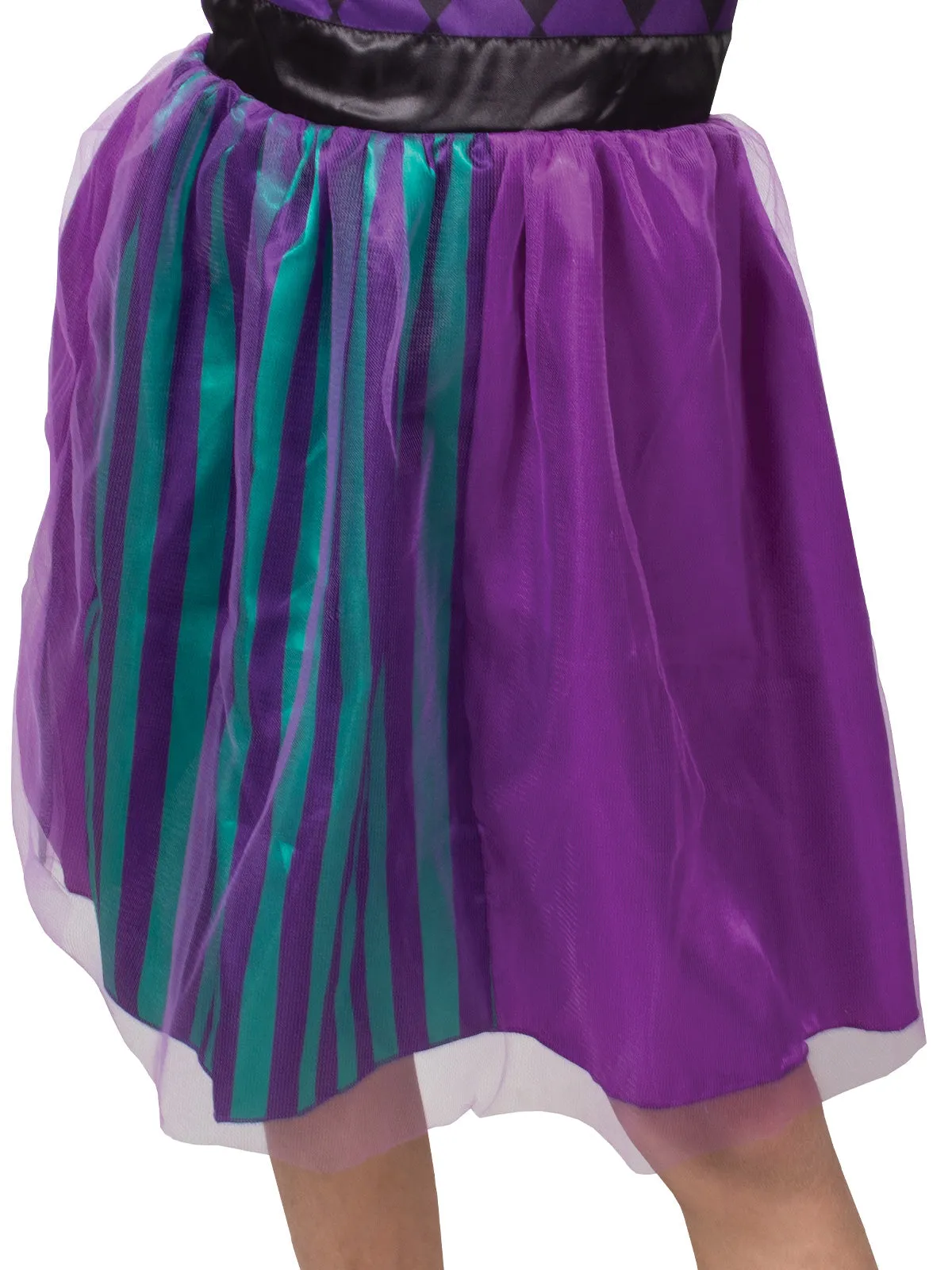 Harlequin Jester Girl Costume for Kids