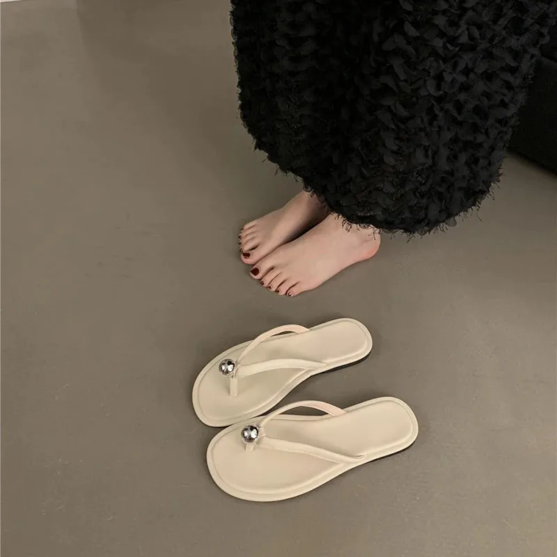 Hnzxzm 2024 New Trend Women Slippers Casual Beach Vacation Slides Ladies Outdoor Flats Sandal Summer Women's Shoes