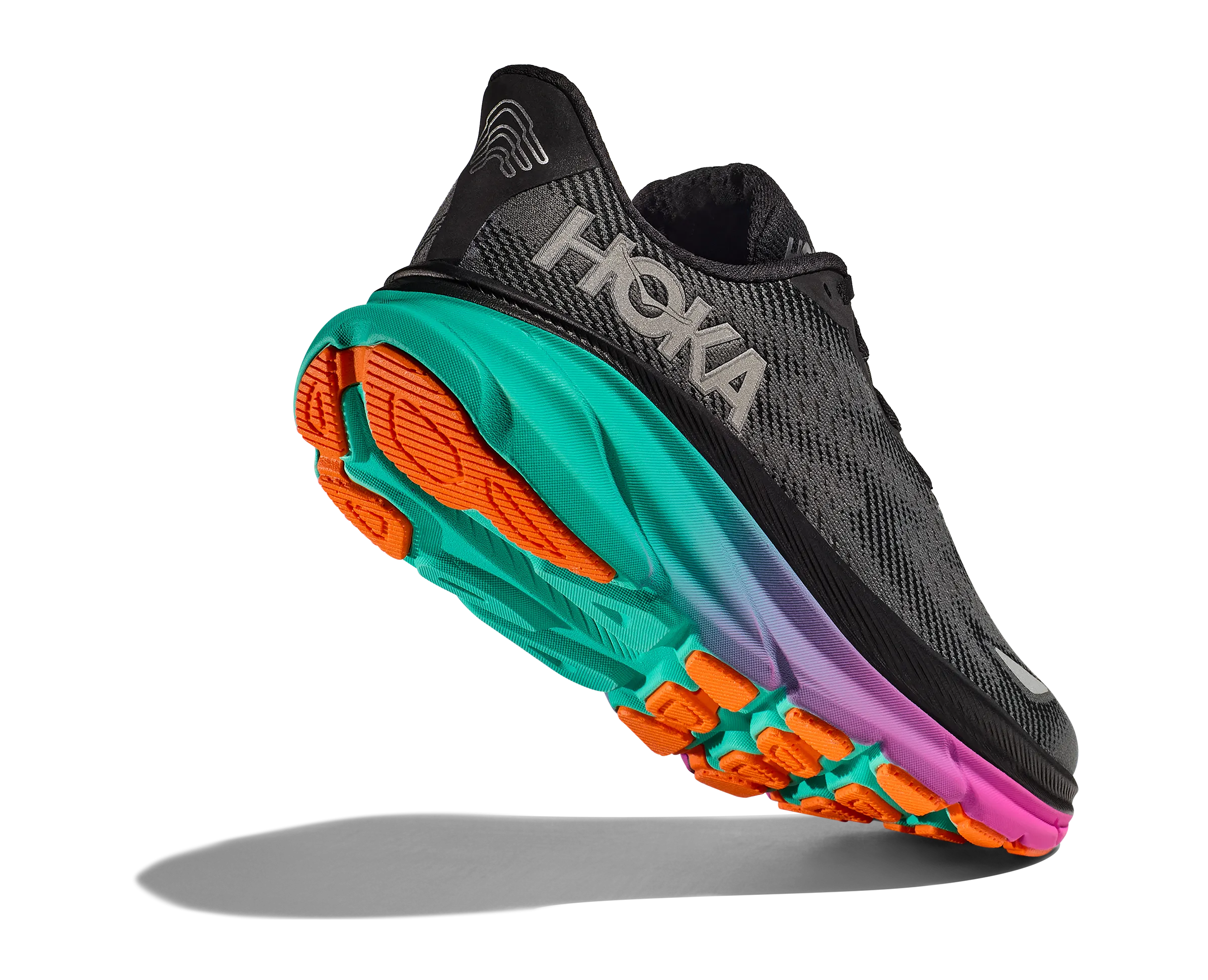 Hoka Womens Trainer Clifton 9 GTX Black/Electric Aqua