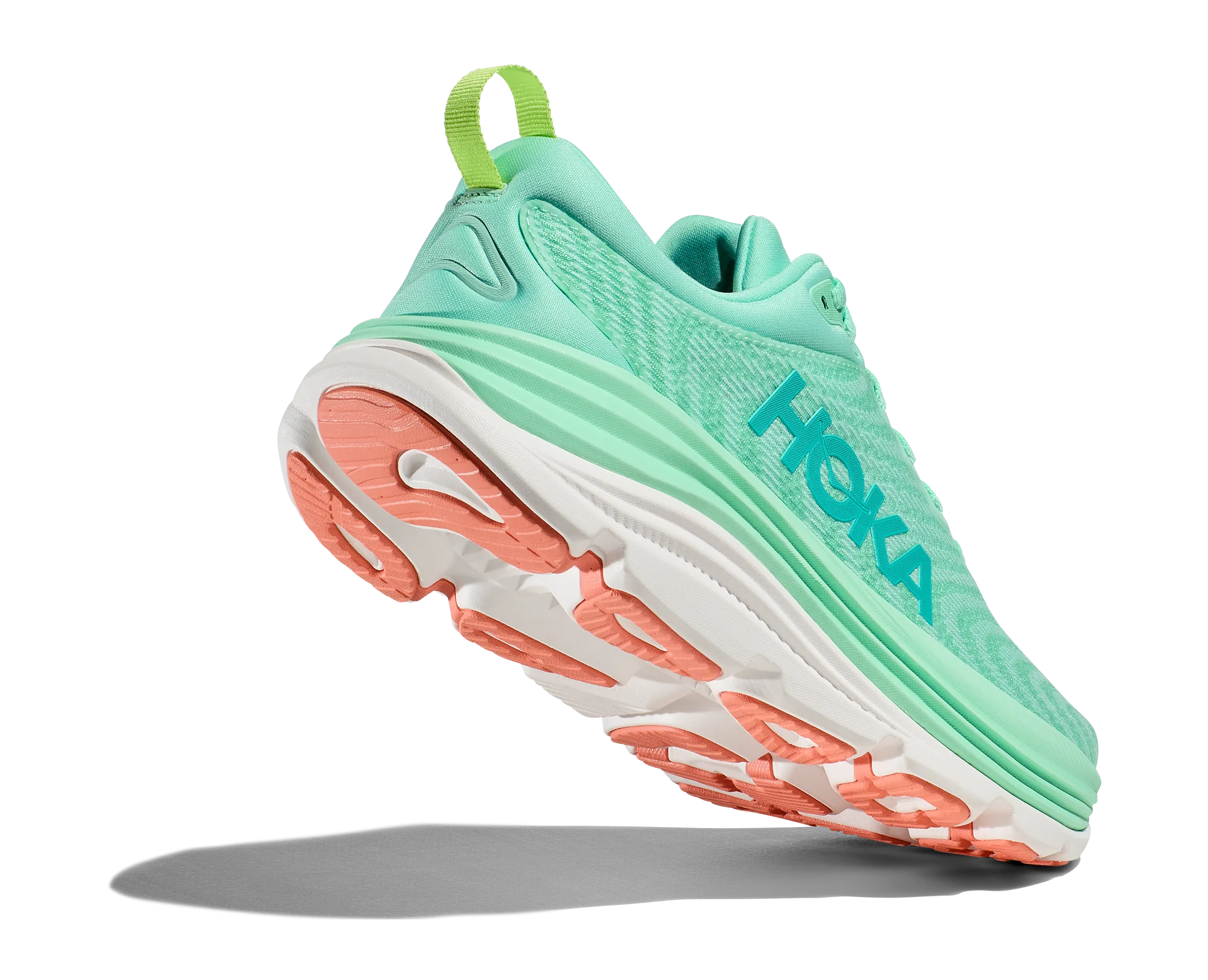 Hoka Womens Trainer Gaviota 5 Harbor Seafoam/Electric Aqua