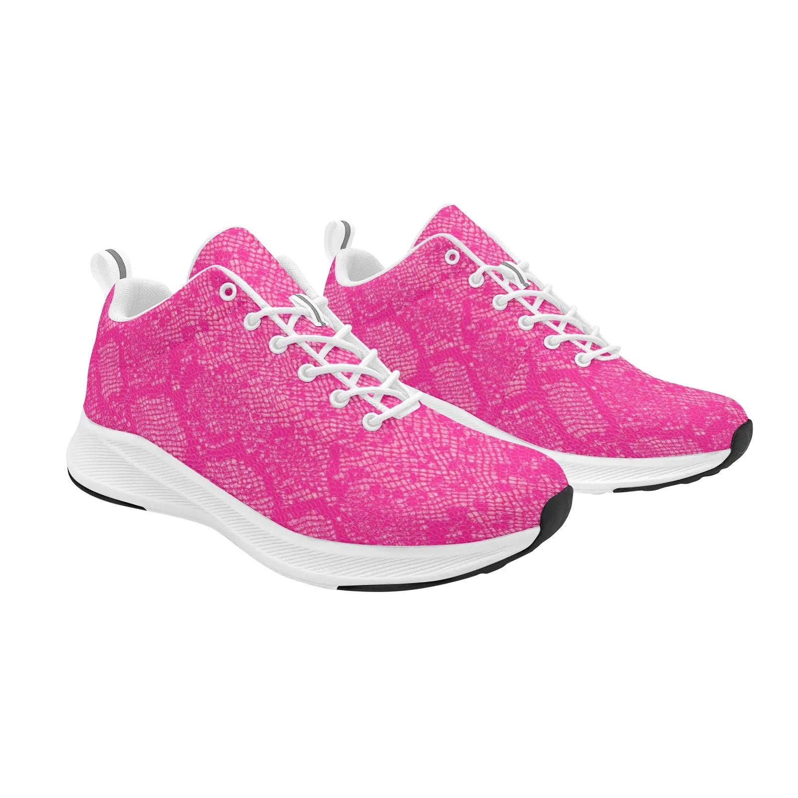 hot pink snakeskin 9k Women's Alpha Running Shoes (Model 10093)