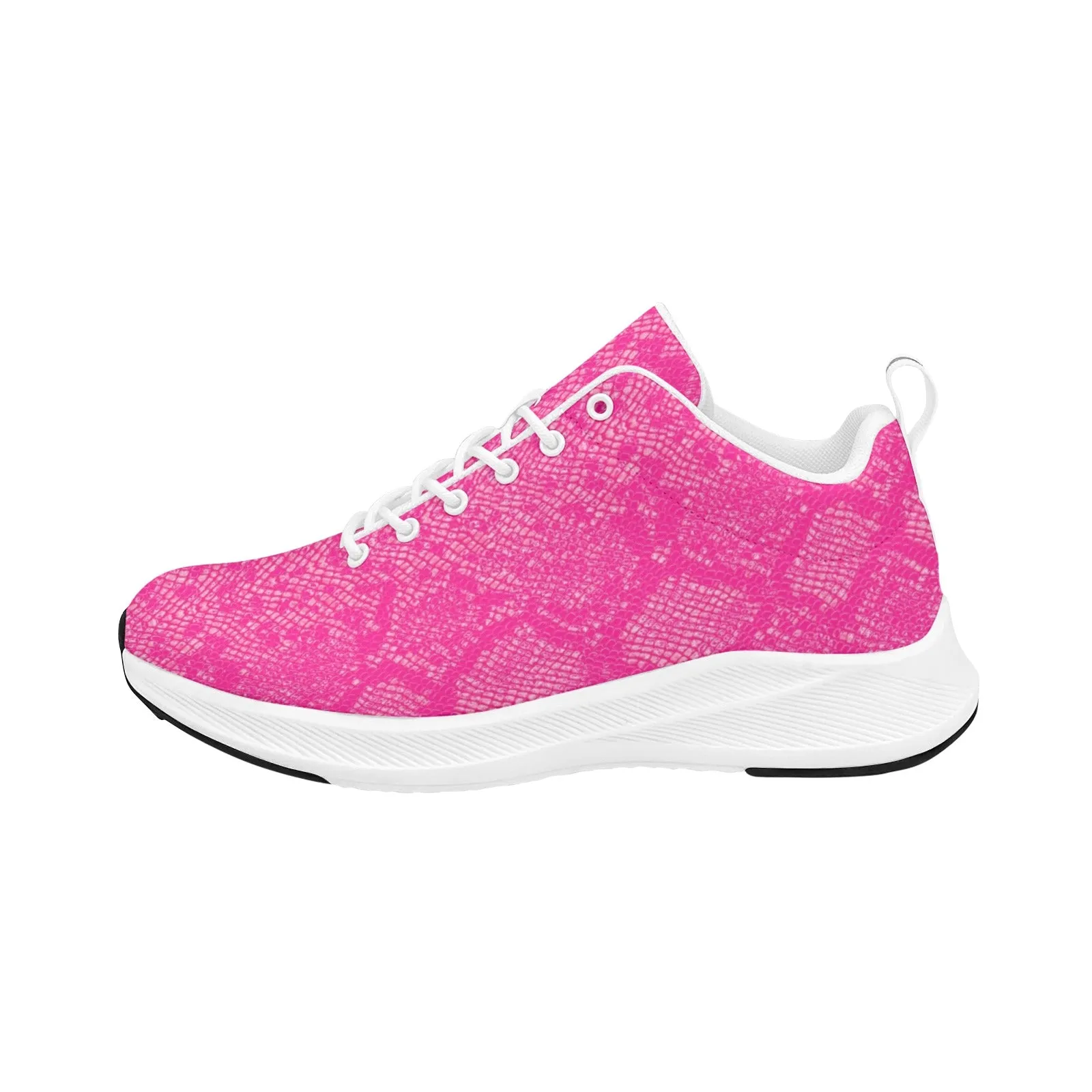 hot pink snakeskin 9k Women's Alpha Running Shoes (Model 10093)