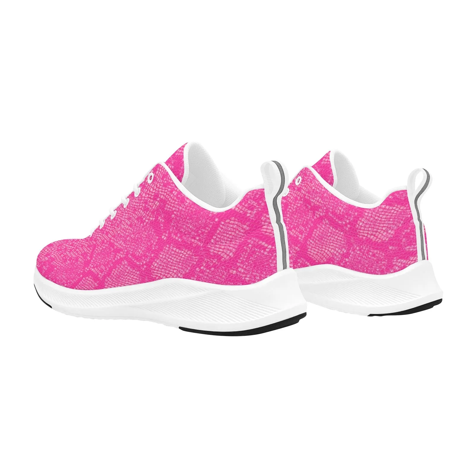 hot pink snakeskin 9k Women's Alpha Running Shoes (Model 10093)