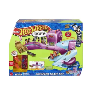 Hot Wheels Skate Octopark Playset, With Exclusive Fingerboard And Skate Shoes