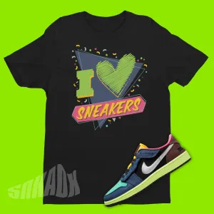 I Love Sneakers Shirt To Match Air Jordan 1 Low Flyease Bio Hack