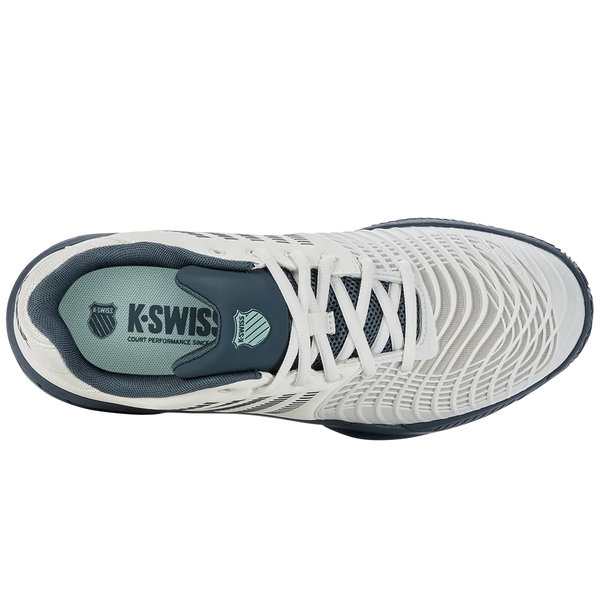 K-Swiss Men's Express Light 3 HB Tennis Shoe White Teal