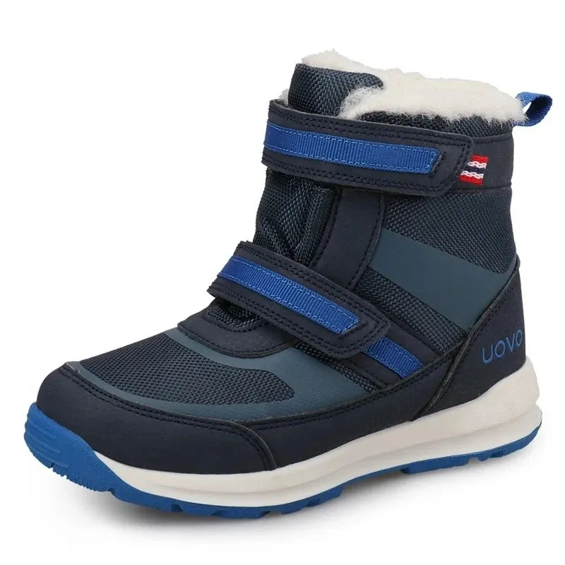 Kids Boys Outdoor Warm Long Snow Boots With Fur