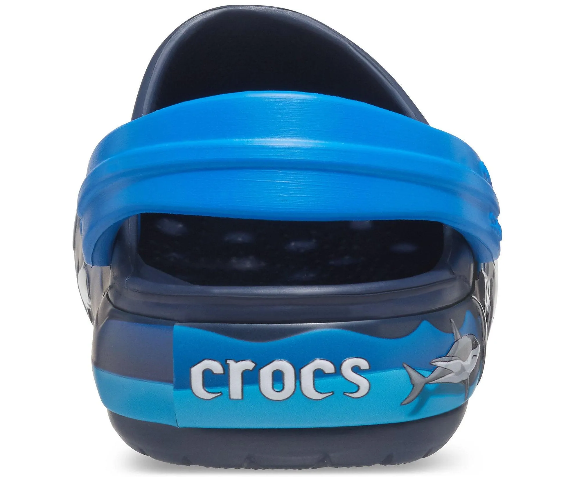 Kids Crocs Fun Lab Shark Clog - Navy