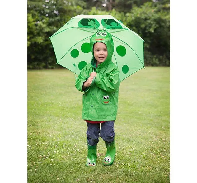 Kids Fritz Frog Umbrella - Green