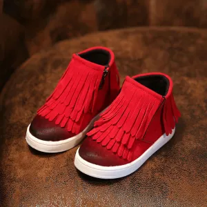 Kids Trainers Baby Shoes Girls Boys Boots 2016  Rubber Boot Baby Fashion Sport Shoes Superfly Original Tassel Shoes Comfortable