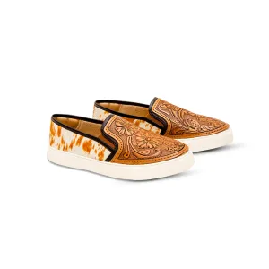 Kryptun Western Hand-Tooled Sneakers