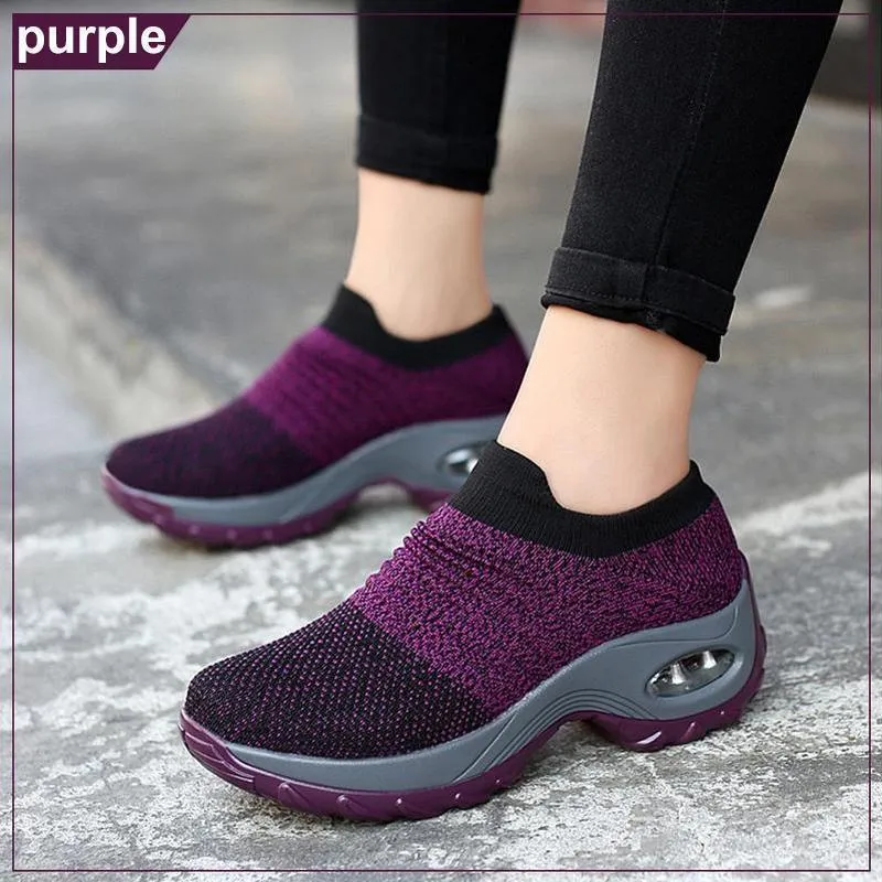 Ladies‘s Breathable Air Cushion Outdoor Shoes