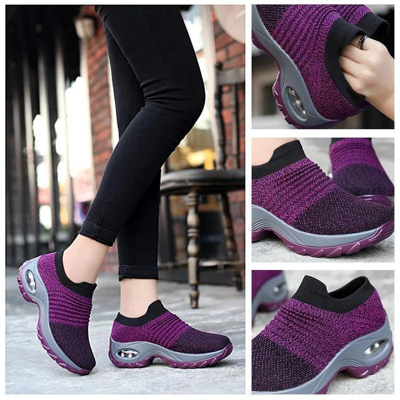 Ladies‘s Breathable Air Cushion Outdoor Shoes