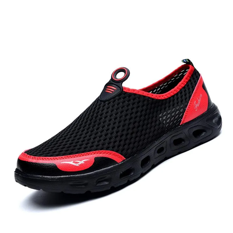 Large Mens Honeycomb Mesh Quick Drying Upstream Water Shoes Leisure Beach Shoes