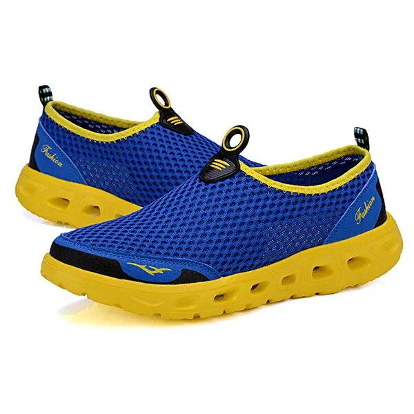 Large Mens Honeycomb Mesh Quick Drying Upstream Water Shoes Leisure Beach Shoes