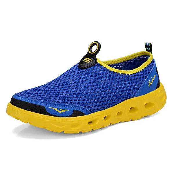 Large Mens Honeycomb Mesh Quick Drying Upstream Water Shoes Leisure Beach Shoes