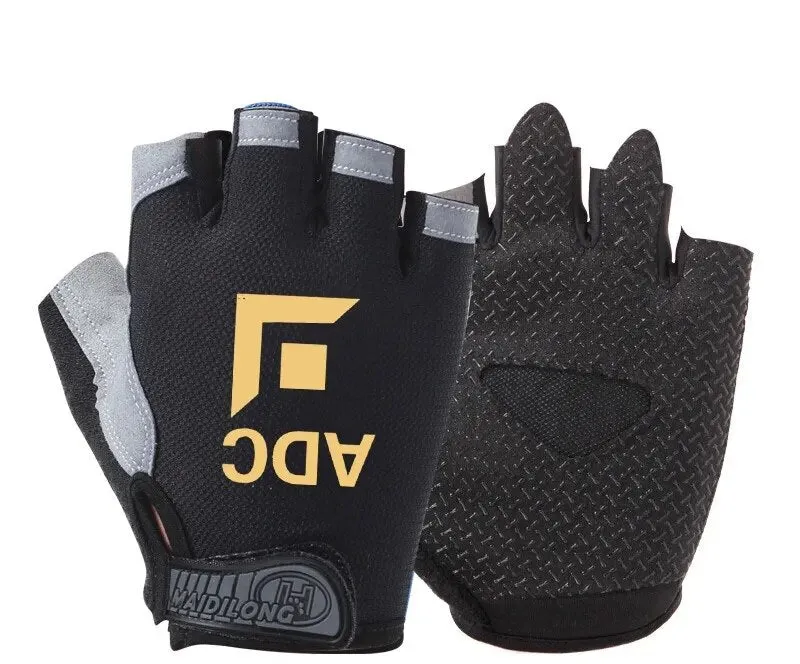 League of Legends Antiskid Gloves TOP/MID/JUE/SUP/ADC Gaming Sweatproof Touch Mouse E-sports Outdoor Half Finger Protective Gear