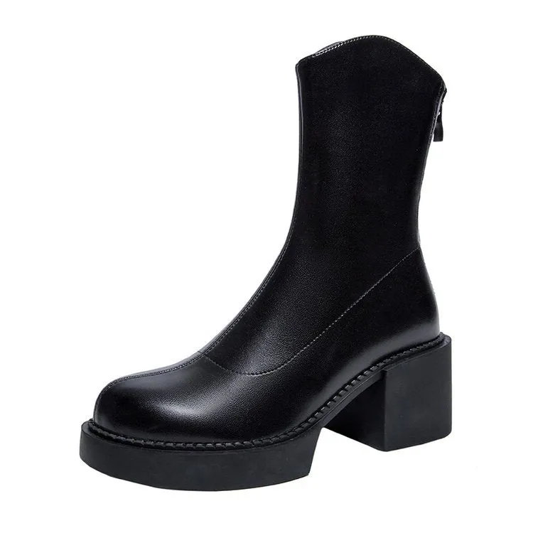 Lilia™ | Stylish chunky heeled boots for a bold look