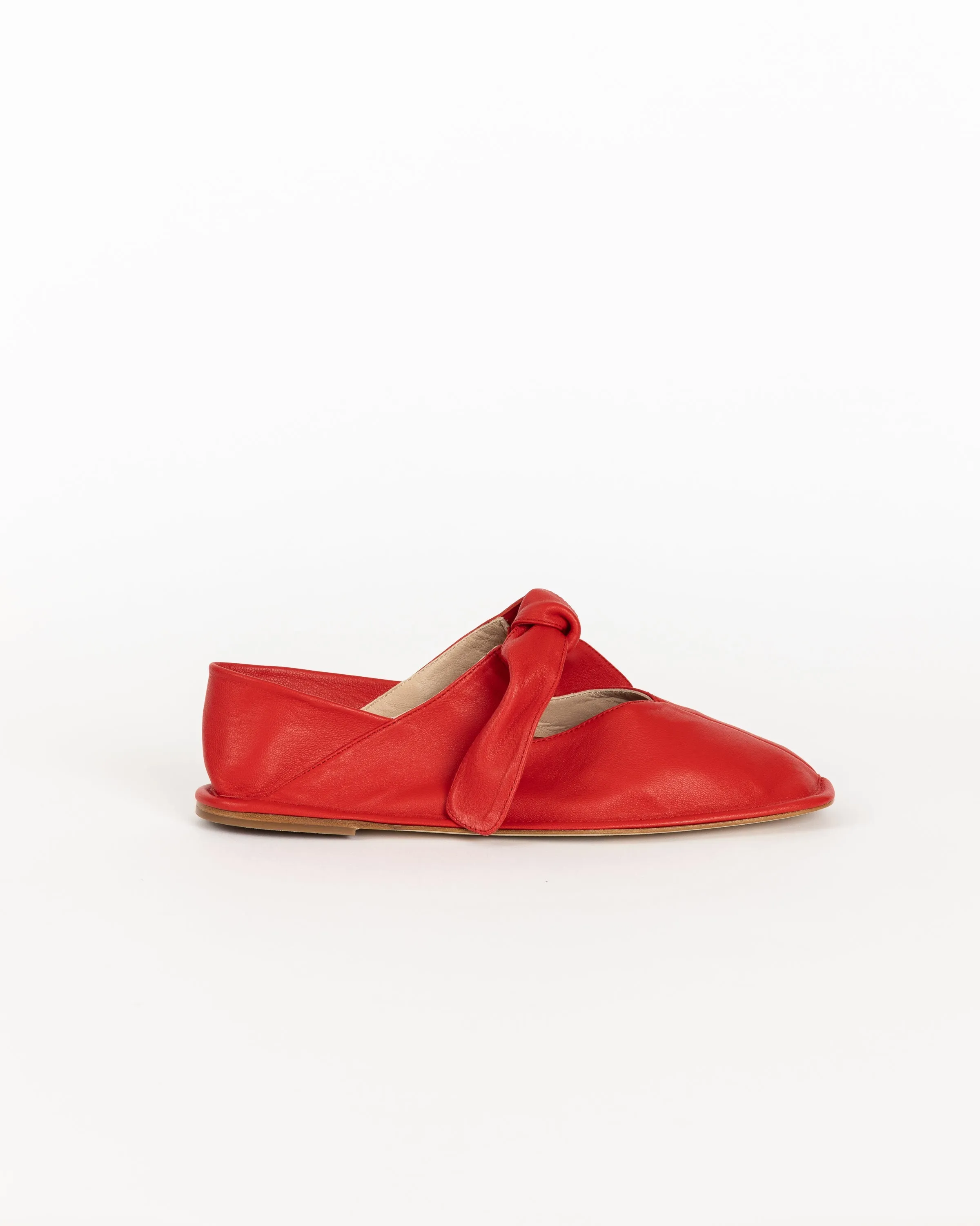 Llasada Ballerina Flat in Red