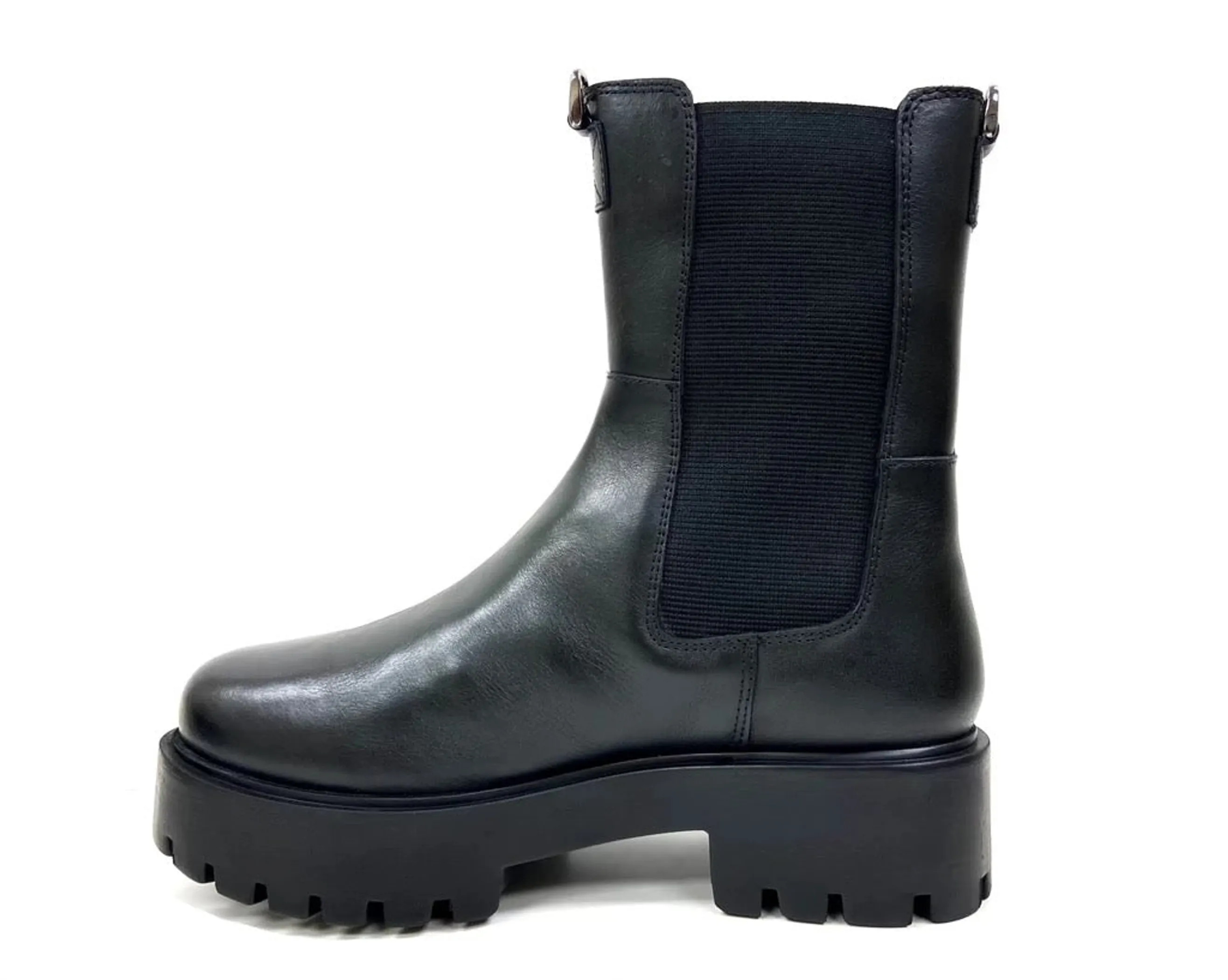 Luna Black Mid-calf Chelsea