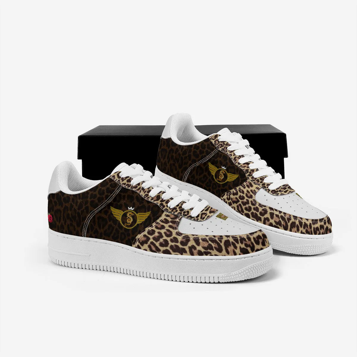 Majestic Cheetah and Black Print | High Top Customized | Shoe Zero