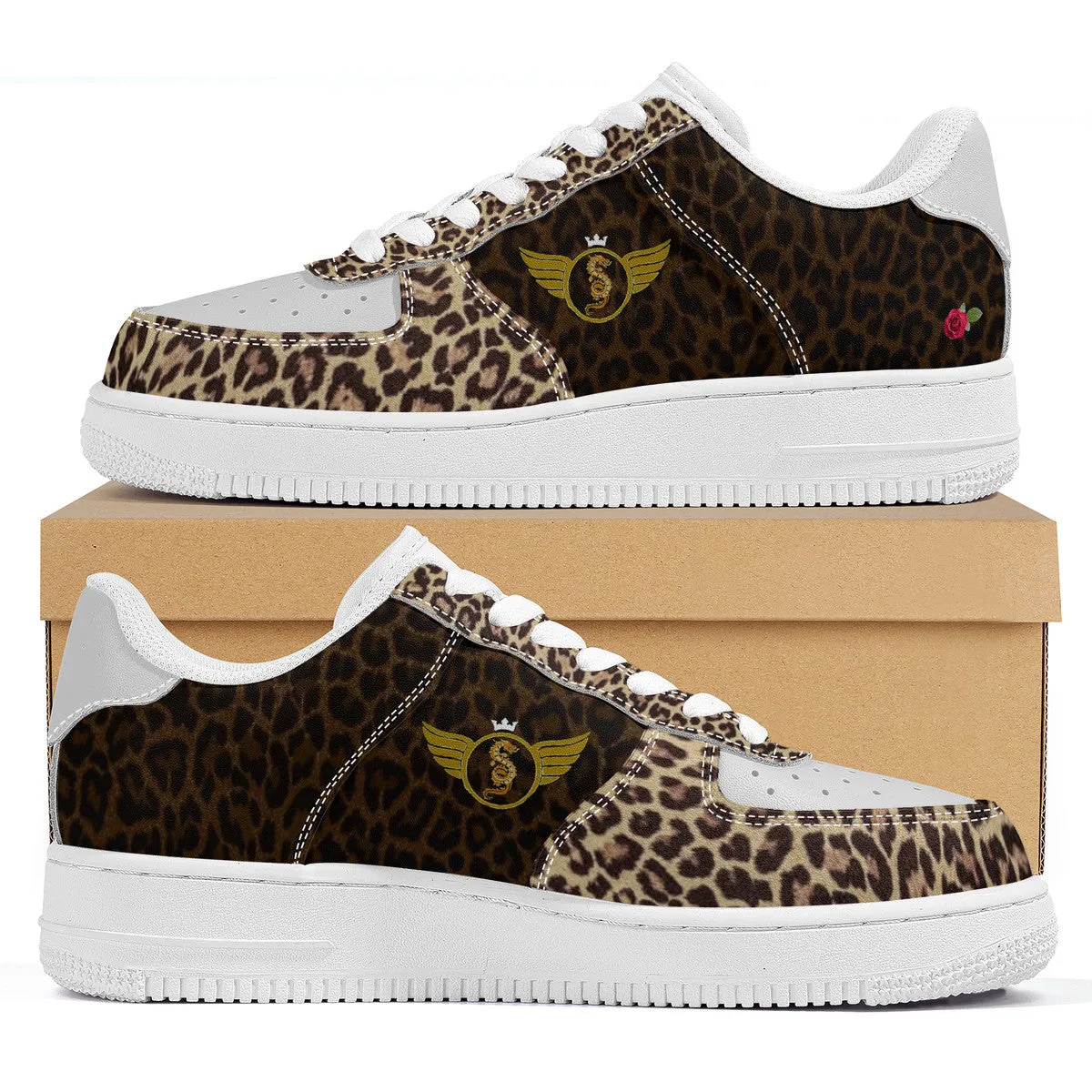 Majestic Cheetah and Black Print | High Top Customized | Shoe Zero