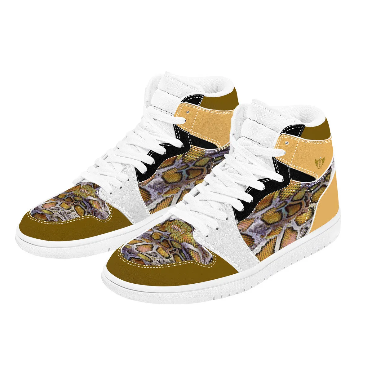 Majestic Gold Print | High Top Customized | Shoe Zero