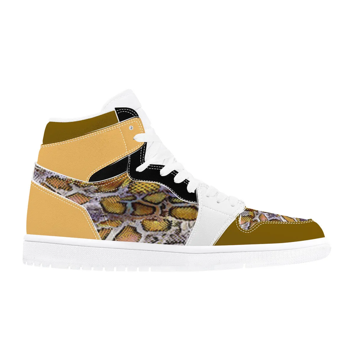 Majestic Gold Print | High Top Customized | Shoe Zero