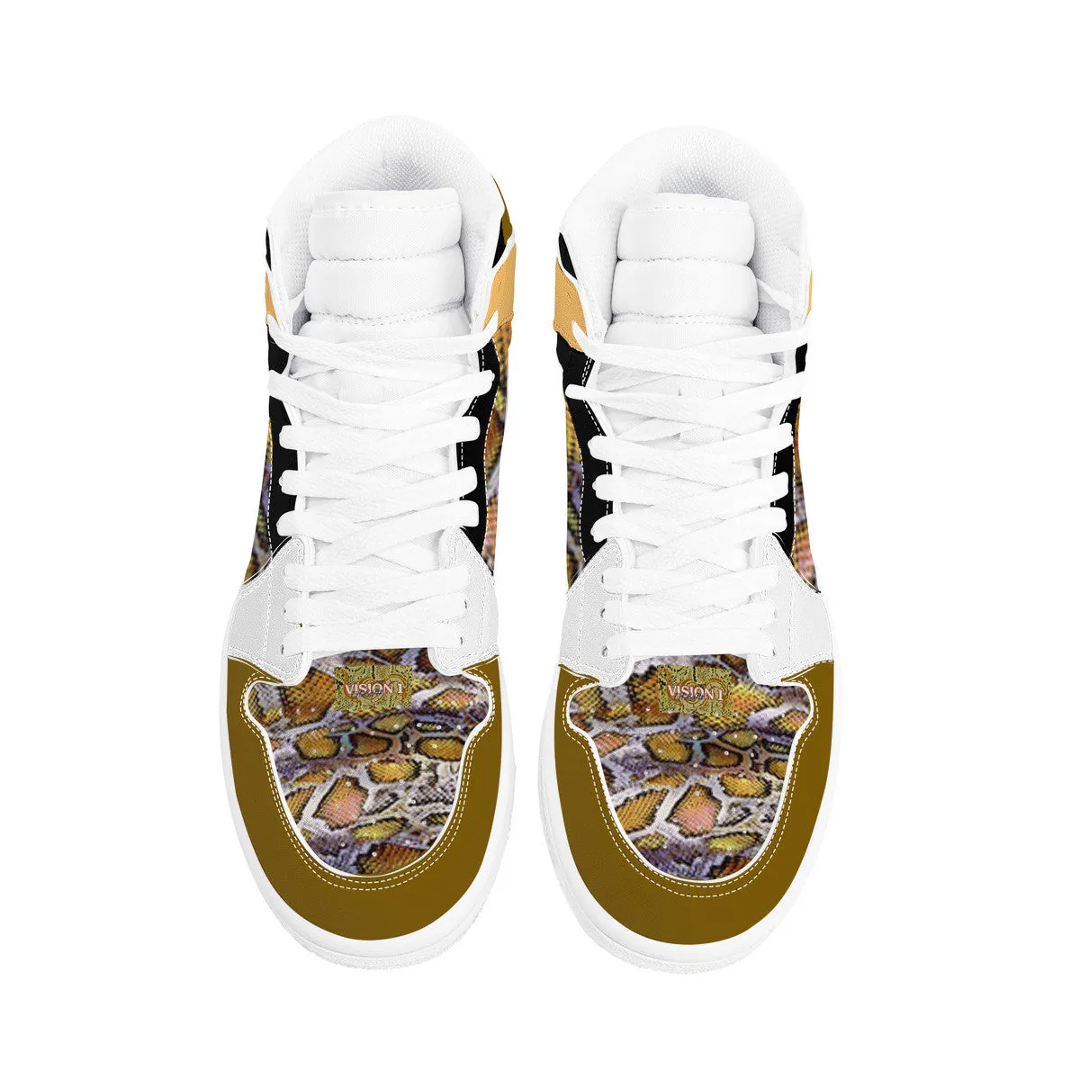 Majestic Gold Print | High Top Customized | Shoe Zero