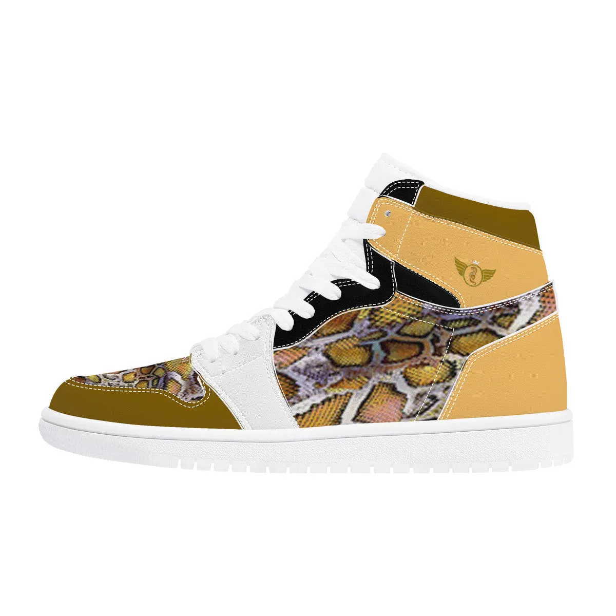 Majestic Gold Print | High Top Customized | Shoe Zero