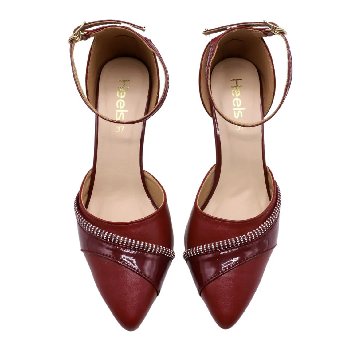 Maroon Formal Court Shoes L00850033