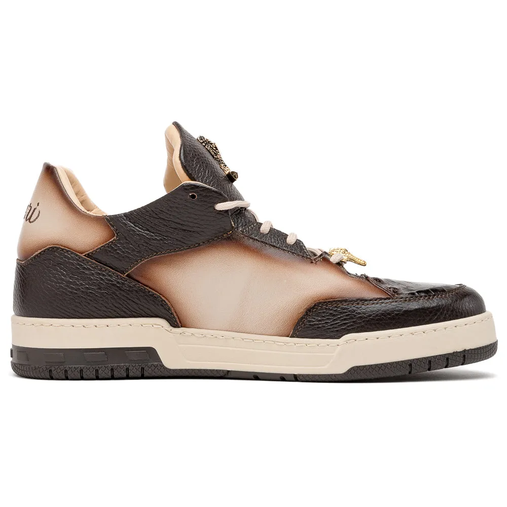 Mauri 8423 Baby Crocodile & Nappa Sneakers Sport Rust / Dune Dirty Gold