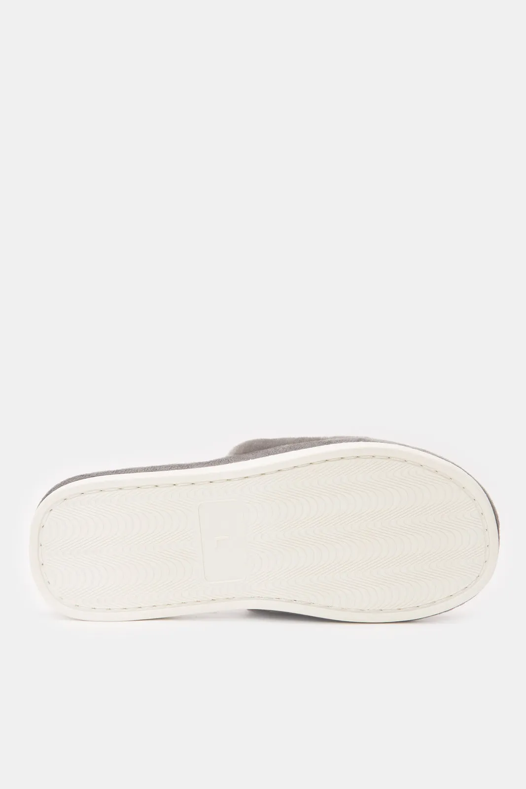 Men Grey Slide Slipper