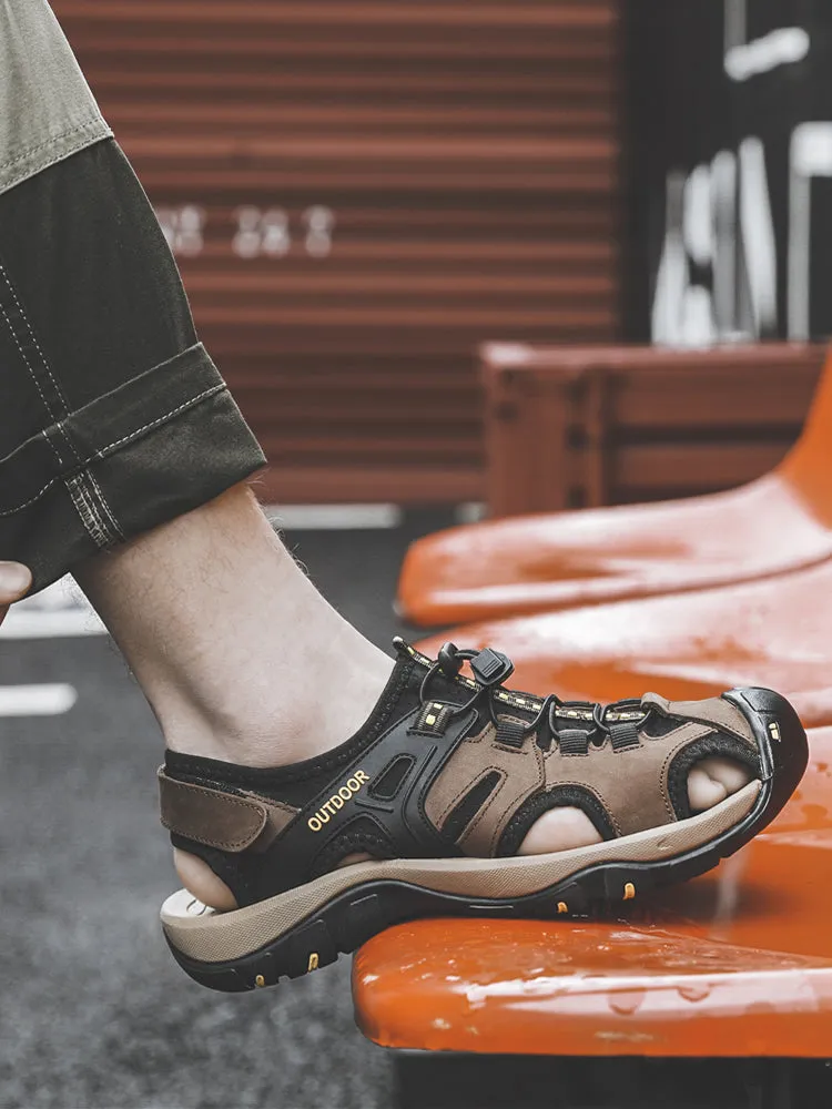 Men Summer Fashion Outdoor Leather Sandals