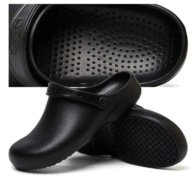 Men's Non-Slip Waterproof Oil-Resistant Kitchen Chef Slippers