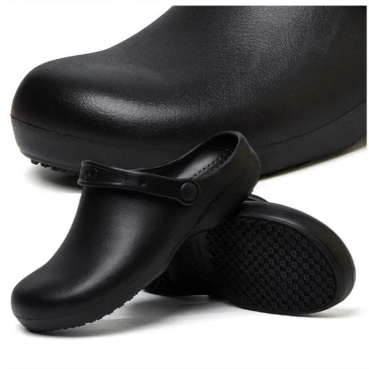 Men's Non-Slip Waterproof Oil-Resistant Kitchen Chef Slippers