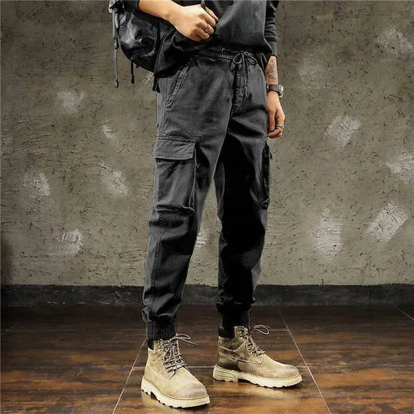 Men's Pants Camo Navy Trousers Man Harem Y2K Tactical Military Cargo for Men Techwear High Quality Outdoor Hip Hop Work Stacked Slacks 230524