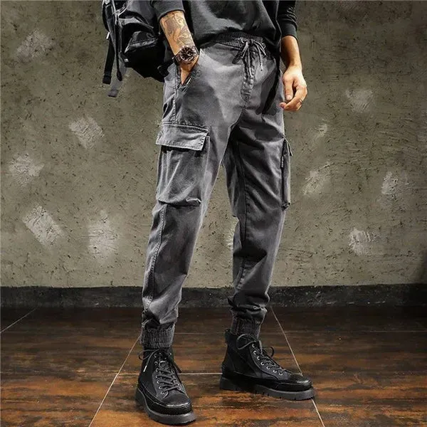 Men's Pants Camo Navy Trousers Man Harem Y2K Tactical Military Cargo for Men Techwear High Quality Outdoor Hip Hop Work Stacked Slacks 230524