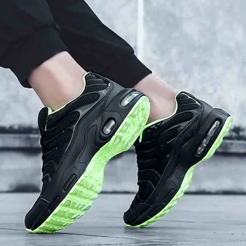 Men's shoes autumn new shock-absorbing air cushion running shoes outdoor mesh sneakers men's casual running shoes large size fashion shoes