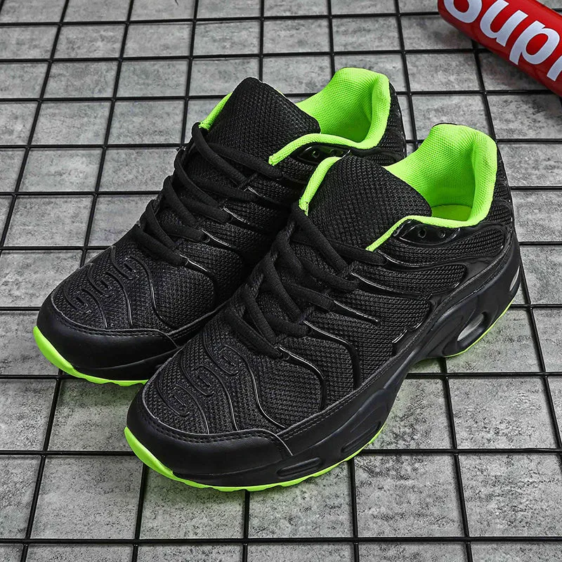 Men's shoes autumn new shock-absorbing air cushion running shoes outdoor mesh sneakers men's casual running shoes large size fashion shoes