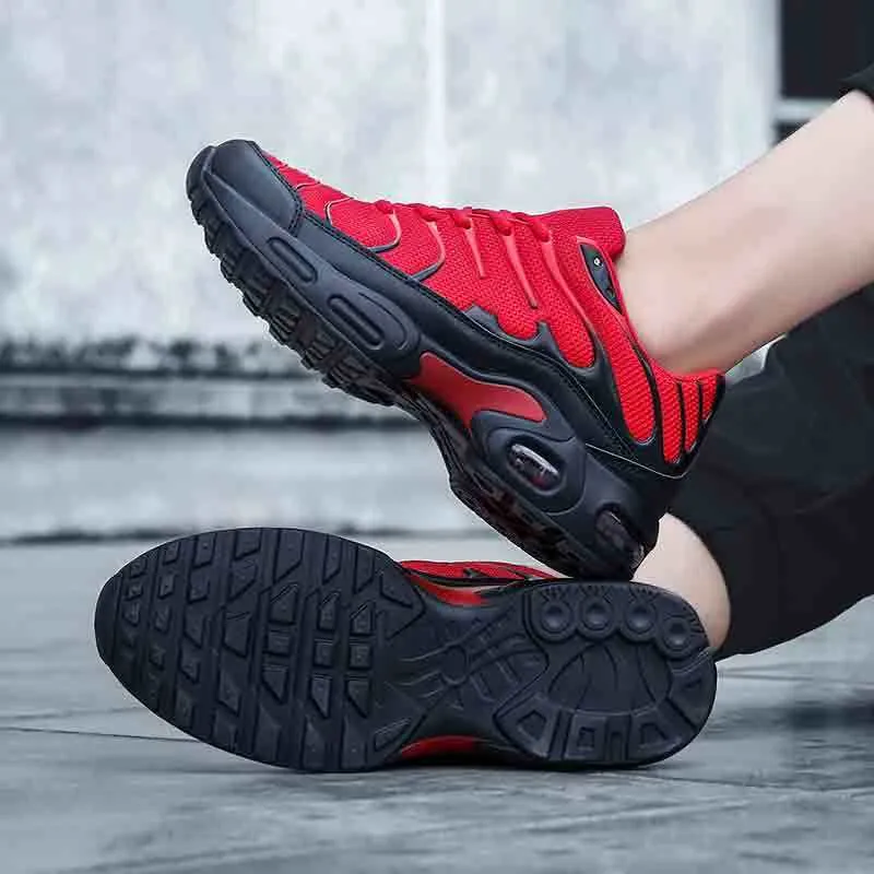 Men's shoes autumn new shock-absorbing air cushion running shoes outdoor mesh sneakers men's casual running shoes large size fashion shoes