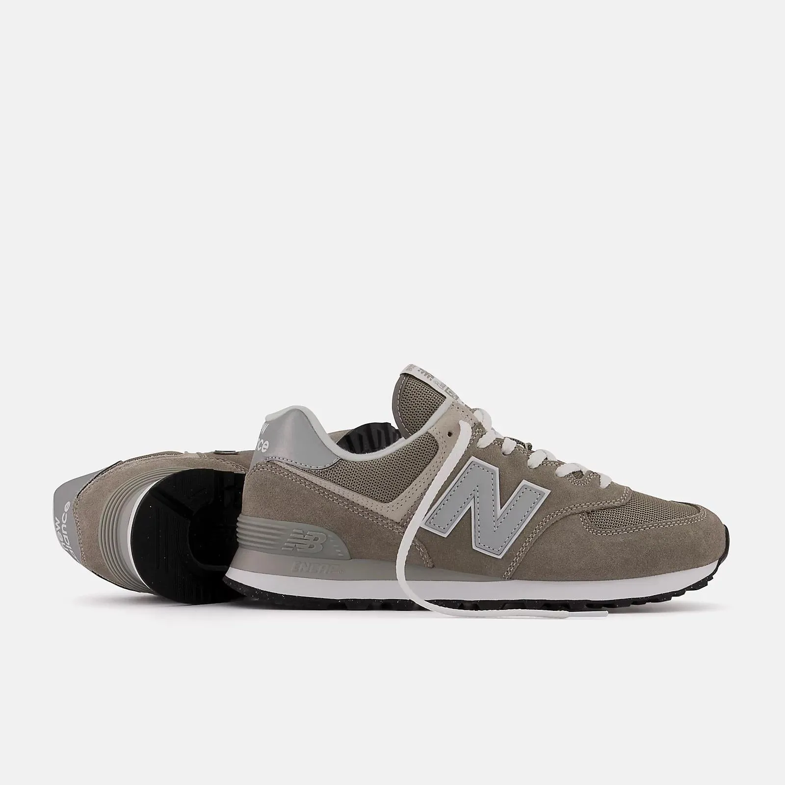 Men's Wide Fit New Balance  ML574EVG Running Trainers - Exclusive - Grey ENCAP