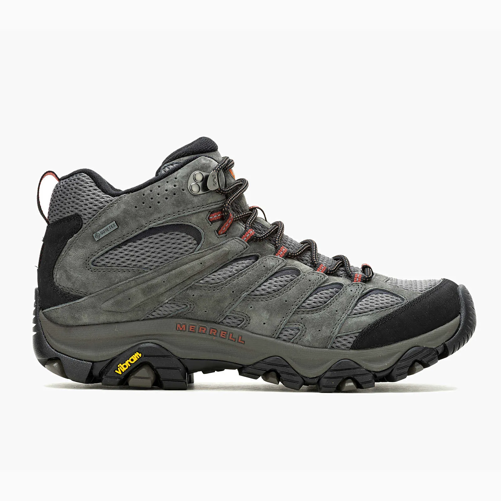 Merrell Men's Moab 3 Mid GORE-TEX Hiking Boots, Beluga – Waterproof, Durable, and Comfortable for All Terrains