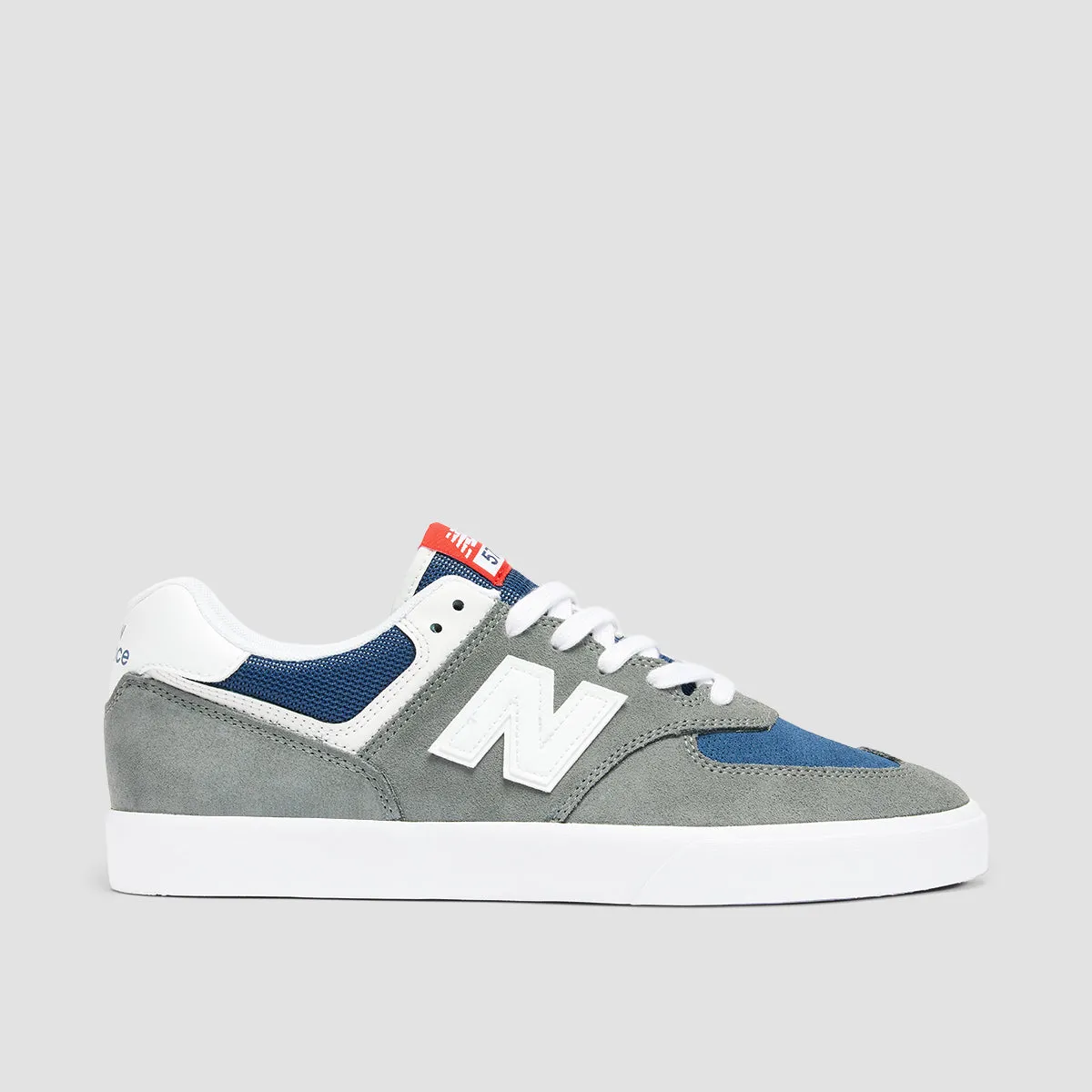 New Balance Numeric 574 Vulc Shoes - Grey/White